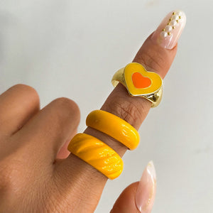 Vintage Golden Heart Ring