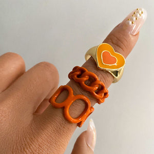 Vintage Golden Heart Ring