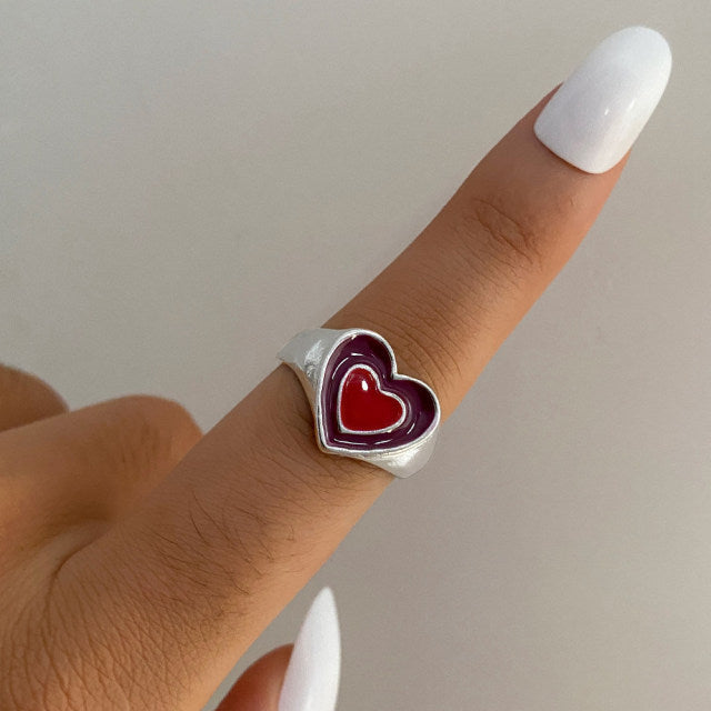 Vintage Golden Heart Ring