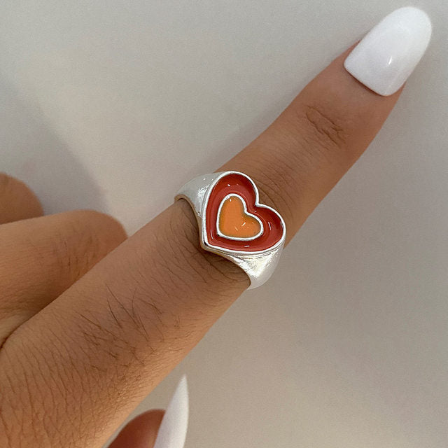 Vintage Golden Heart Ring