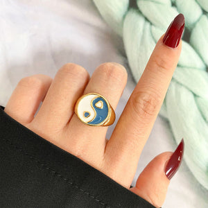 Vintage Golden Heart Ring